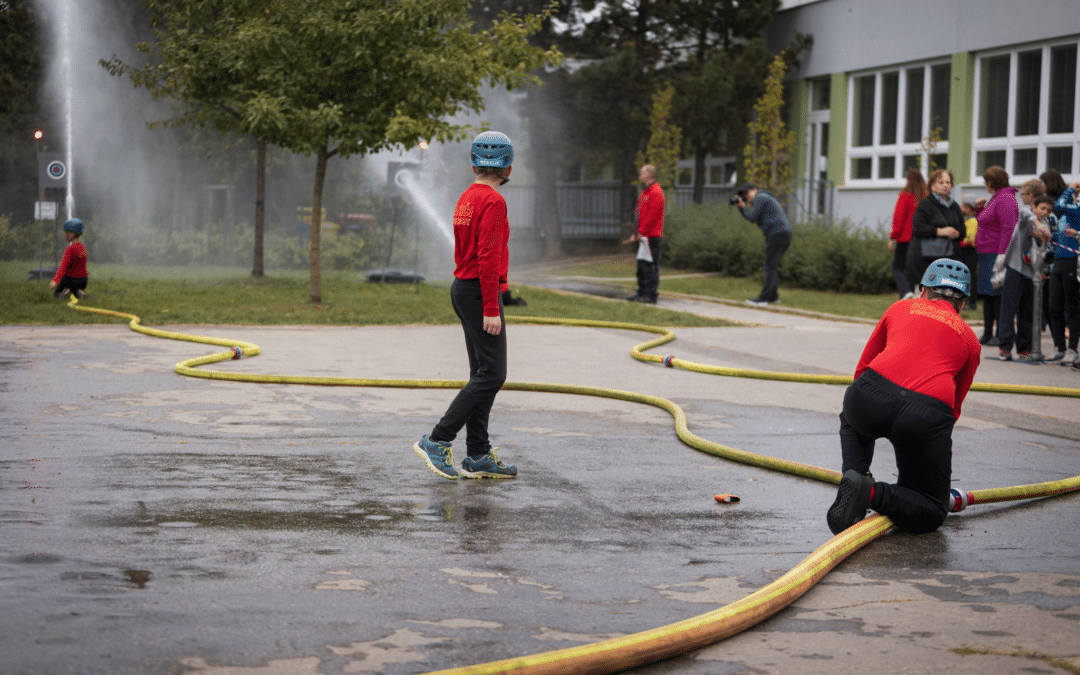 Soutěž v požárním útoku na Vinohradech